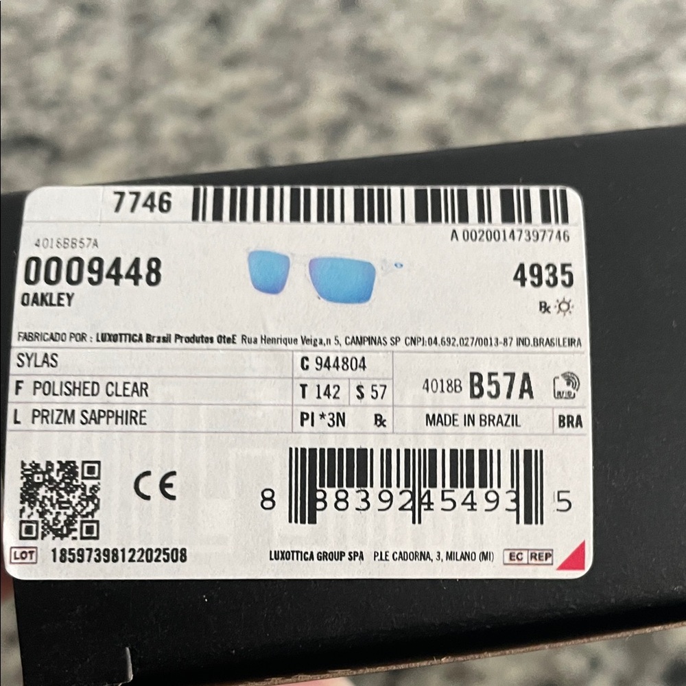 Oakley Sylas with Prizm Sapphire Lenses